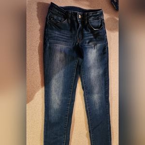 Kancan Skinny high rise skinny jeans, dark wash